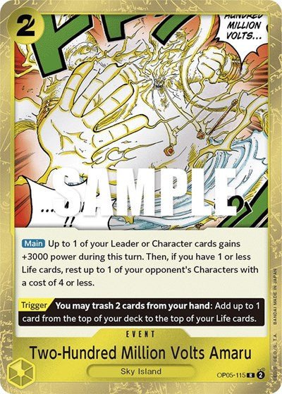 Two - Hundred Million Volts Amaru (Awakening of the New Era) Near Mint Foil - Nick Nack's Full Frontal Attack