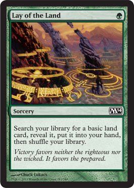 Lay of the Land (Magic 2014 Core Set) Near Mint - Nick Nack's Full Frontal Attack