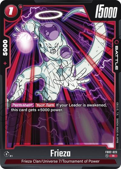 Frieza FB02-023 (Blazing Aura) Near Mint Holofoil