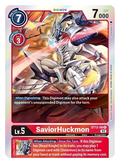 SaviorHuckmon (Starter Deck 12: Jesmon) Near Mint Foil - Nick Nack's Full Frontal Attack