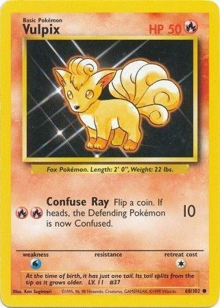 Vulpix (Base Set) Light Play Unlimited