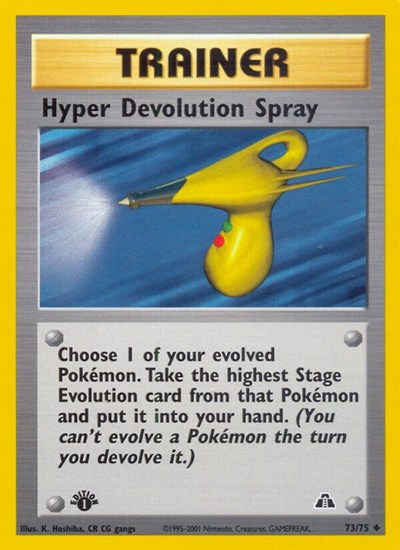 Hyper Devolution Spray (Neo Discovery) Light Play 1st Edition