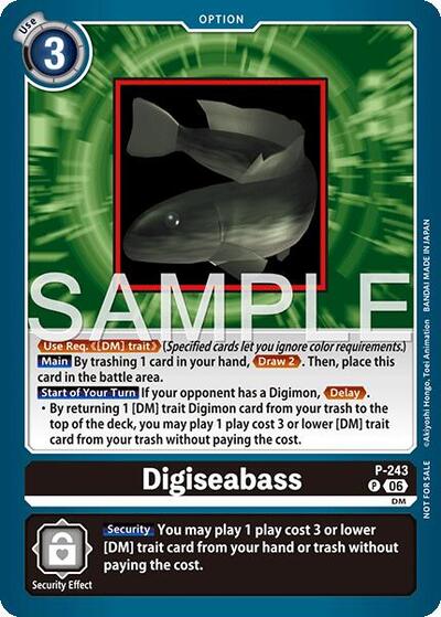 Digiseabass (Official Store Tournament 2026 Vol. 3 Participant) (Digimon Promotion Cards) Near Mint