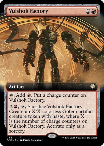 Vulshok Factory (Extended Art) (Commander: Phyrexia: All Will Be One) Near Mint - Nick Nack's Full Frontal Attack