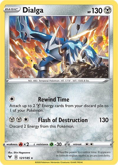 Dialga (SWSH04: Vivid Voltage) Near Mint Holofoil - Nick Nack's Full Frontal Attack