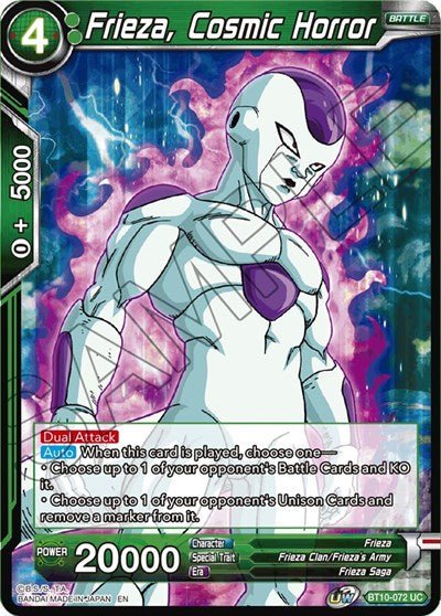 Frieza, Cosmic Horror (Rise of the Unison Warrior) Near Mint - Nick Nack's Full Frontal Attack
