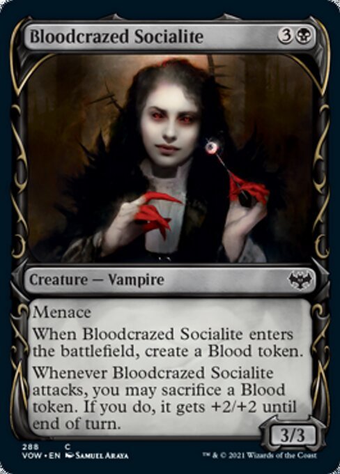 Bloodcrazed Socialite (Showcase) (Innistrad: Crimson Vow) Near Mint - Nick Nack's Full Frontal Attack