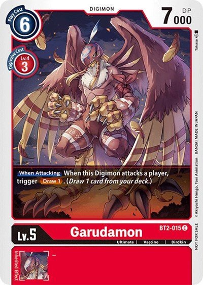 Garudamon BT2 - 015 (Official Tournament Pack Vol.3) (Release Special Booster) Near Mint - Nick Nack's Full Frontal Attack