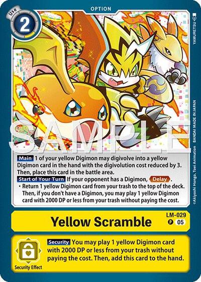 Yellow Scramble (LM-029) (Starter Deck 22: Amethyst Mandala Advanced Deck Set) Near Mint