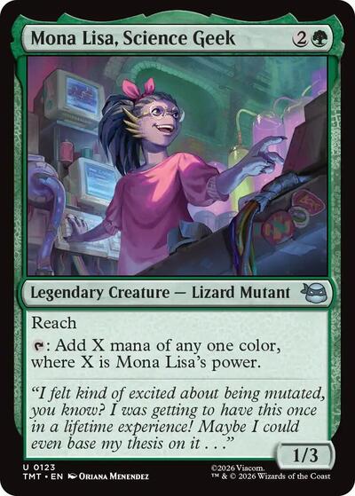 Mona Lisa, Science Geek (Teenage Mutant Ninja Turtles) Near Mint Foil