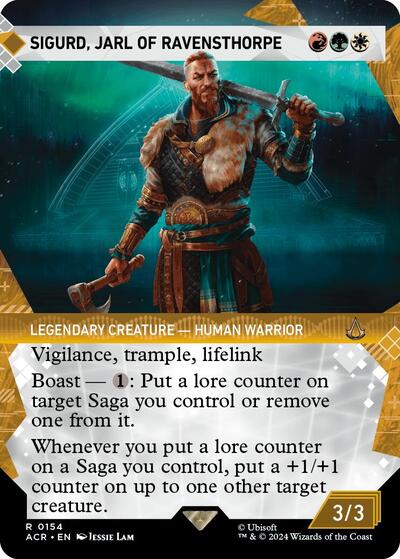 Sigurd, Jarl of Ravensthorpe (Showcase) (Universes Beyond: Assassin's Creed) Near Mint - Nick Nack's Full Frontal Attack