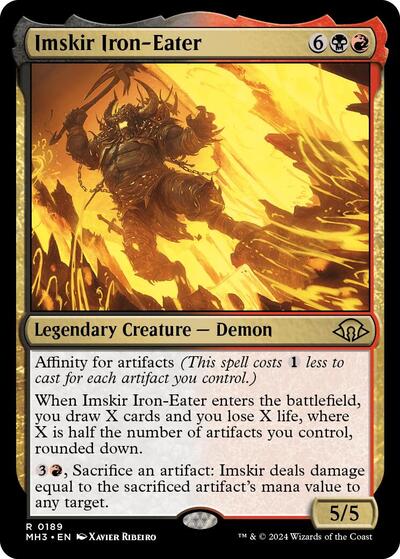 Imskir Iron - Eater (Modern Horizons 3) Near Mint Foil - Nick Nack's Full Frontal Attack