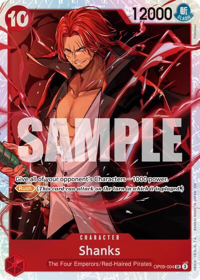 Shanks OP09-004 (Reprint) (Premium Booster -The Best- Vol. 2) Near Mint Foil