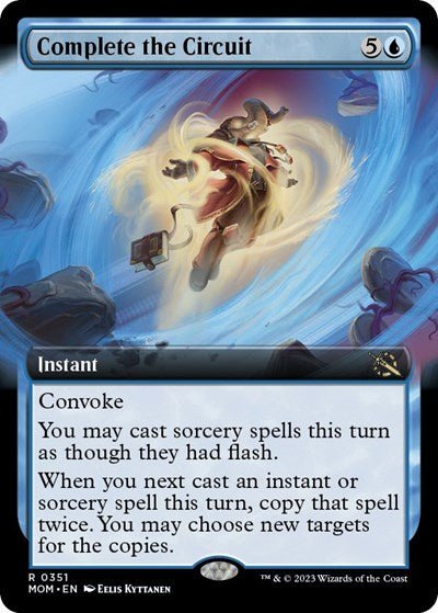 Complete the Circuit (Extended Art) (March of the Machine) Near Mint Foil - Nick Nack's Full Frontal Attack