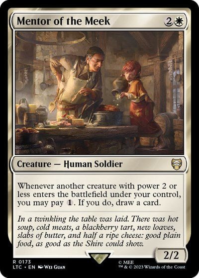 Mentor of the Meek (Commander: The Lord of the Rings: Tales of Middle - earth) Near Mint - Nick Nack's Full Frontal Attack