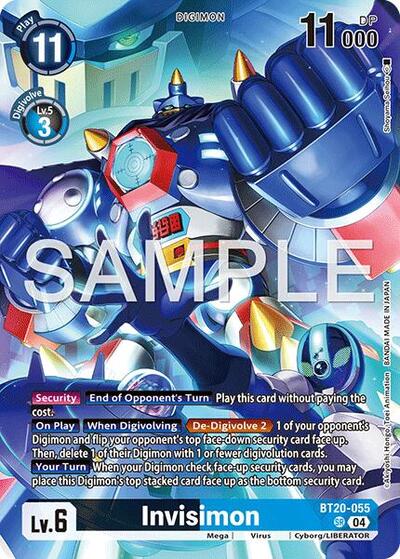 Invisimon (Digimon Liberator Debuggers Set) (Release Special Booster 2.5) Near Mint Foil - Nick Nack's Full Frontal Attack