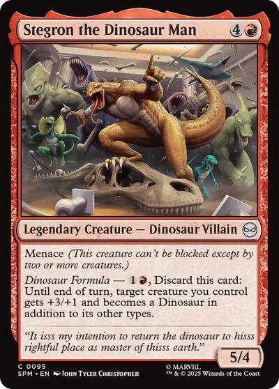 Stegron the Dinosaur Man (Marvel's Spider - Man) Near Mint - Nick Nack's Full Frontal Attack