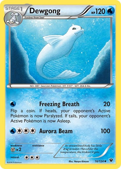 Dewgong (XY - Fates Collide) Near Mint Reverse Holofoil