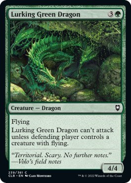Lurking Green Dragon (Commander Legends: Battle for Baldur's Gate) Near Mint