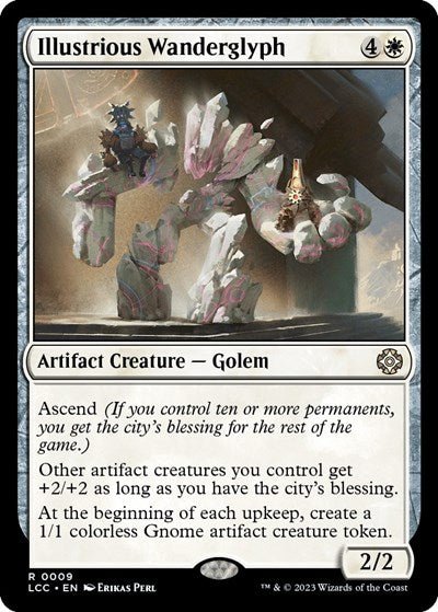 Illustrious Wanderglyph (Commander: The Lost Caverns of Ixalan) Near Mint Foil - Nick Nack's Full Frontal Attack