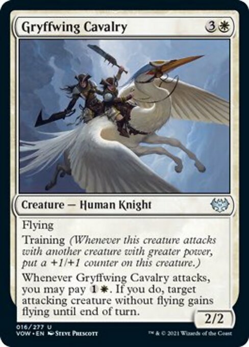 Gryffwing Cavalry (Innistrad: Crimson Vow) Near Mint - Nick Nack's Full Frontal Attack