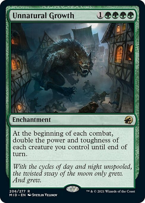 Unnatural Growth (Innistrad: Midnight Hunt) Near Mint - Nick Nack's Full Frontal Attack