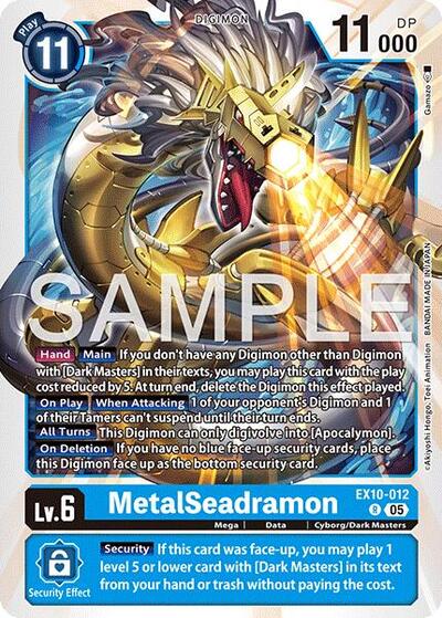 MetalSeadramon (Sinister Order) Near Mint - Nick Nack's Full Frontal Attack