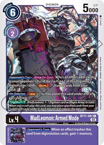 MadLeomon: Armed Mode (Dimensional Phase) Near Mint - Nick Nack's Full Frontal Attack