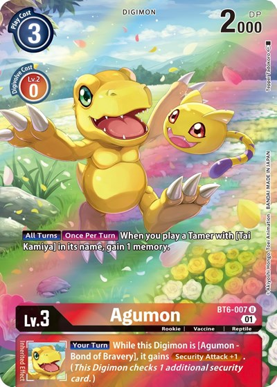 Agumon (Alternate Art) (Double Diamond) Near Mint Foil