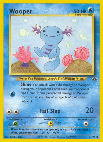 Wooper (Neo Discovery) Light Play 1st Edition