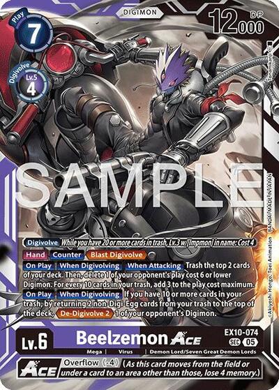 Beelzemon ACE (Sinister Order) Near Mint Foil