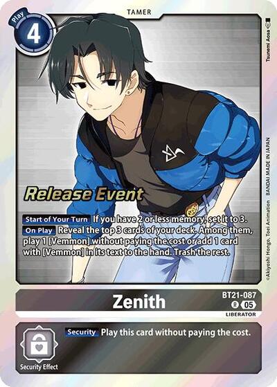 Zenith (World Convergence Release Event Cards) Near Mint Foil