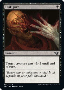Disfigure (Double Masters 2022) Near Mint Foil - Nick Nack's Full Frontal Attack