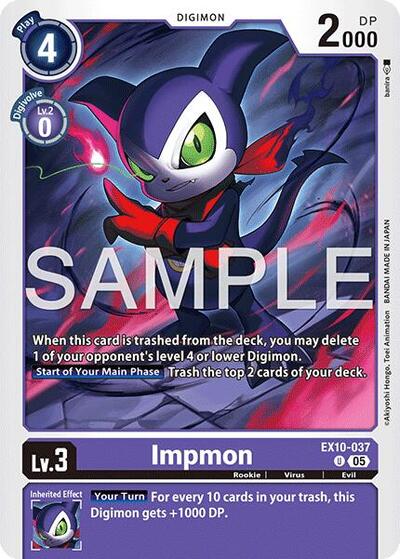 Impmon (Sinister Order) Near Mint - Nick Nack's Full Frontal Attack