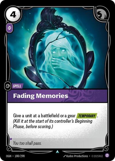 Fading Memories (Origins) Near Mint - Nick Nack's Full Frontal Attack
