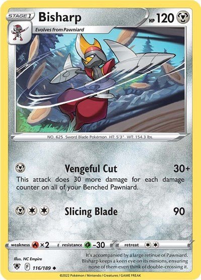Bisharp (SWSH10: Astral Radiance) Near Mint - Nick Nack's Full Frontal Attack