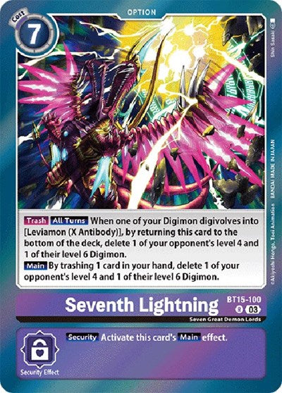 Seventh Lightning (Exceed Apocalypse) Near Mint Foil