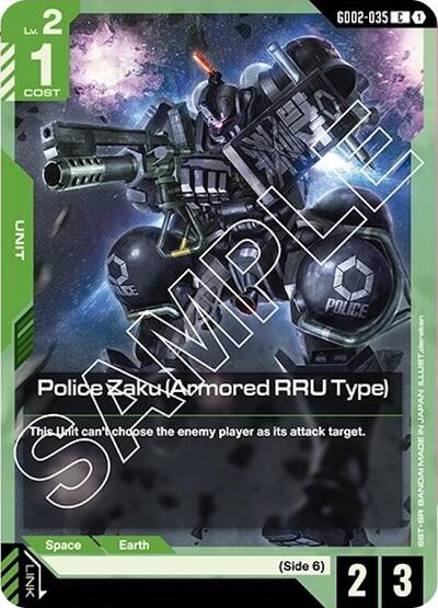 Police Zaku (Armored RRU Type) (Dual Impact) Near Mint - Nick Nack's Full Frontal Attack
