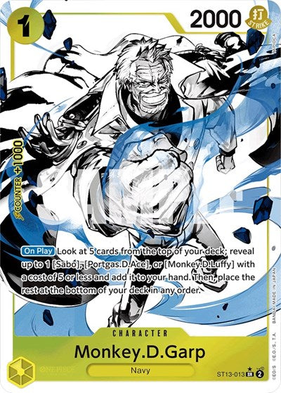 Monkey.D.Garp (Parallel) (Ultra Deck: The Three Brothers) Near Mint Foil