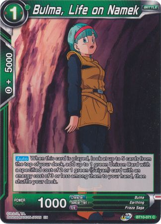 Bulma, Vida en Namek [BT10-071] 