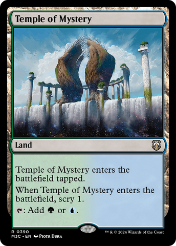 Temple of Mystery (Ripple Foil) [Modern Horizons 3 Commander]