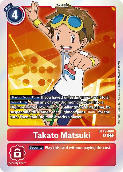 Takato Matsuki (Release Special Booster 2.5) Medium Play Foil