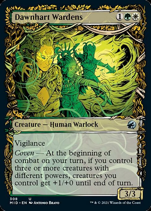 Dawnhart Wardens (Showcase) (Innistrad: Midnight Hunt) Near Mint - Nick Nack's Full Frontal Attack
