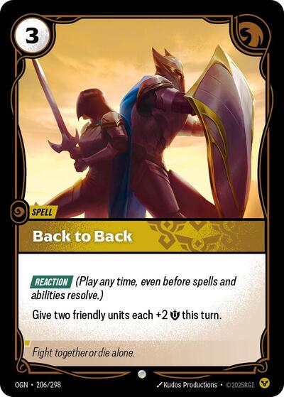 Back to Back (Origins) Near Mint - Nick Nack's Full Frontal Attack