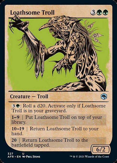 Loathsome Troll (Showcase) (Adventures in the Forgotten Realms) Near Mint - Nick Nack's Full Frontal Attack