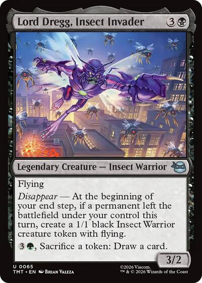 Lord Dregg, Insect Invader (Teenage Mutant Ninja Turtles) Near Mint - Nick Nack's Full Frontal Attack