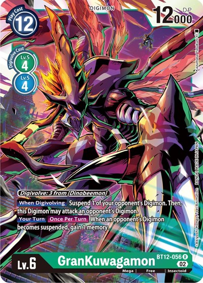 GranKuwagamon (Across Time) Near Mint Foil