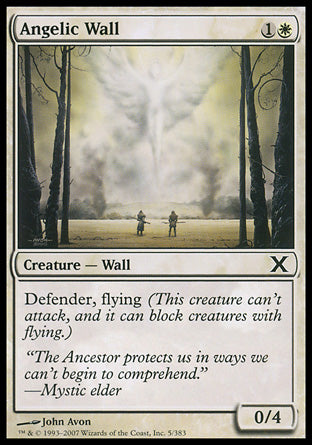 Angelic Wall (10th Edition) Light Play Foil