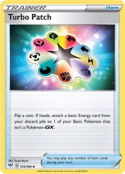 Turbo Patch (SWSH03: Darkness Ablaze) Near Mint - Nick Nack's Full Frontal Attack