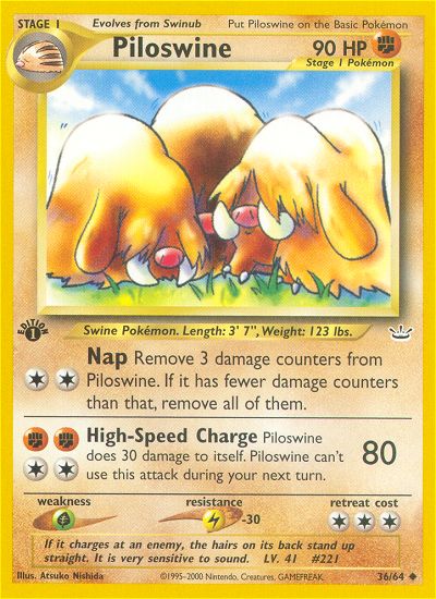 Piloswine (Neo Revelation) Light Play Unlimited